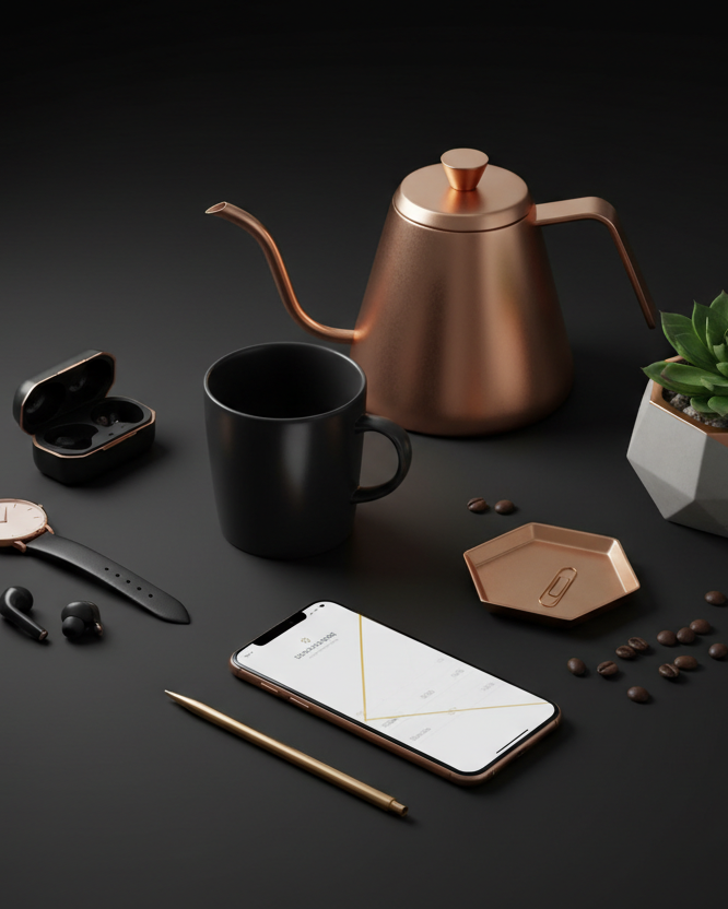 trendy lifestyle with black background